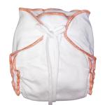 Tushions Orange Organic Cotton Wonder Nappy (0-3 M)