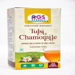 AGS Herbal Pure Herbal & Organic Certified Tulsi Chemomile Pyramid Tea Bags