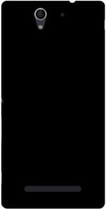 Multronics Black Rubber Back Cover Compatible With Sony Xperia C3