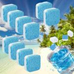 HENCEBERRY Washing Machine Cleaner Descaler 10 Pack - Deep Cleaning Tablets For HE Front Loader & Top Load Washer, Clean Inside Drum And Laundry Tub Seal