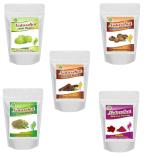 Naturehut Amla, Bhringraj, Aritha, Shikakai and Hibiscus Powder Hair Care Combo Pack of 5|200 grams
