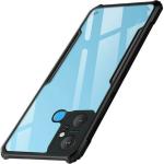 Tingtong Shock Proof Crystal Clear Eagle Back Cover Case for Infinix Smart 6 Plus | Hard | 360 Degree Protection | Hybrid PC + TPU | Transparent Full Armor Device & Camera Protection (Black Bumper)