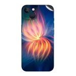 GADGETSWRAP Printed Vinyl Skin Sticker for iPhone 15- Fireflower Abstract L7