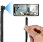 KIFEBITE Hidden Small IP Spy Camera with 1 Channel HD Wi-Fi Watch Live and Audio Video Recording (Black)