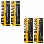 OCTAVIA BEAUTY Jet Black Eye Kajal for Women Smudge-Proof & Long Lasting | Yellow Packet | Black Kajal | Pack of 4