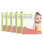 Bodyguard Baby Diaper Disposal Bags, Odour Concealing & Leak Proof, Pack of 5 - 45 Disposable Bags Each