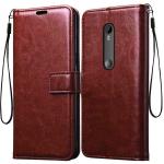 ALOIN Motorola/ Moto G3 Vintage Leather flip Case Cover| Inside TPU with Card Pockets Wallet Stand Magnetic Closure 360 Degree Complete Protection Vintage Flip Cover for Motorola/ Moto G3 - Brown