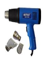 INDITRUST 2000W Heat Gun with Dual Temperature setting and 3 Nozzle Attachments, Hot Air Gun Heating helps in Shrink Wrapping, Paint Removal, Wire Shrinking, Crafting BLUE