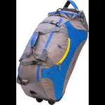 iStorm 40 L Strolley Duffel Bag - Wheeler Duffel Skater Sky Blue & Grey - Grey, Blue - Regular Capacity