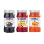 Manama Orange Marmalade Jam, Black Currant Jam and Mixed Fruit Jam | 500gms Each | Pack of 3