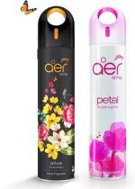 Godrej aer Spray | Premium Air Spray for Home & Office - Alive & Petal crush pink (Pack of 2) 220 ml