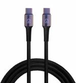 Ditto Hub USB Type C Cable 1 m RAPID CHARGE AND SYNC CABLE Type-C to Type-C Premium Quality (Black)