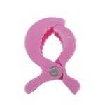 Safe-O-Kid Stroller Seat Cover Clips, Pram Toy Holder, Buggy Accessory for Baby, Pink