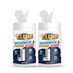 Cleno Streak Free Microwave and Fridge Wet Wipes - 50 pcs (pack of 2)