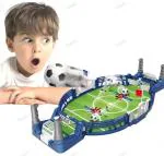 Goyal's Mini Tabletop Football Board Games for Kids, Indoor Table Interactive Foosball Game Toys for Preschool Kids | 2 Player Board Game | Desktop Pinball Soccer Games for Adults Kids - Multicolor