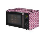The Furnishing Tree Microwave Oven Cover for Electrolux 20 L Grill G20M.WW-CG Checkered Pattern Magenta