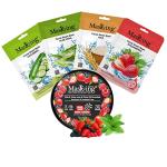 MasKing Beauty Facial Sheet Mask with Real extract of Cucumber, Aloe Vera, Rice & Strawberry Ideal for Women & Men (Combo Pack of 4) | Diva Berries Nail Polish Remover 30 Round Pads (Pack of 1)