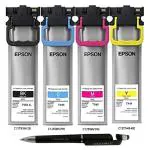 Epson T950XL & T949 C/Y/M Ink Cartridge (Set Of 4) with 3in1 Multi-Function Creative Mobile Phone Stand