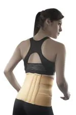 Vissco Back Support Sacro Lumbar Belt With Double Strapping Design |Supports & Relieves the Lumbar Spine | Pain Solution for Back and Abdomen | Back Brace for Men and Women - XXL (Beige)