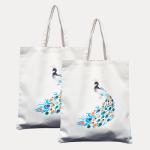 Ohobag.com Women Beige Tote (Pack of: 2)