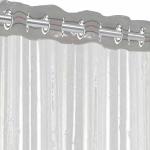 FABDRAPE 30 MM PVC Transparent Curtain|Water Proof AC Curtain|Eyelet Rings & Quick Water Release|Curtain 7 Feet| Pack of 02