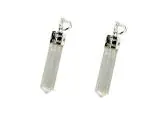 Astroghar Natural White Selenite Crystal White Pendant For Men And Women (Pack Of 2)