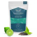 TeaNOURISH Earl Grey Black Tea | Assam Loose Leaf Black Tea Enriched with Natural Bergamot Extract | Full Bodied with Citrusy Notes | 100% NATURAL INGREDIENTS - 3.53oz/100g