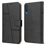 Jkobi Flip Cover Case for Samsung Galaxy A50 | Galaxy A50s (Stitched Leather Finish | Magnetic Closure | Inner TPU | Foldable Stand | Wallet Card Slots | Black)
