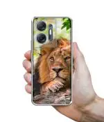Casotec Tiger Pattern Print Design Printed Silicon Soft TPU Back Case Cover for Infinix Hot 30 5G
