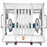 CAY Stainless Steel Two Burner Canteen Rectangle Commercial Manual Gas Stove with Fitted Brass Nut Hose Pipe, Adapter and Lighter (Silver, 12 L X 36 B X 9 H Inch)