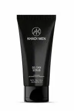 Khadi Men De tan Face Scrub Blackhead & Tan Removal | Oil Control | Dark Spot reduce for Men 100 gm