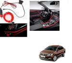 Kozdiko Red Color 12V Cold Light Car Socket Strip Neon Lamp for Volkswagen Vento