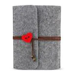 Hasthip Grey Free Size Photo Album, Felt Cover Scrapbook Memory Book Hand Made Diy Albums With 30 Sheets