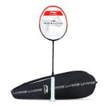 Li-Ning Boys And Girls Wind Lite Black, Orange Wind Lite 800 Fiber Strung Badminton Racket With Full Cover (One Size)