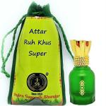 Indra Sugandh Bhandar Original Ruh Khus Divine Fragrance Pure Perfume 24 Hours Long Lasting Fragrance Rollon, 12 Ml