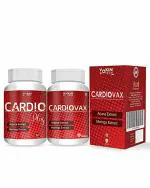 Vokin Biotech Natural Cardiovax 60 tablets+ Cardioplus 60 tablets with Arjuna Extract & Moringa Extract (Pack of 2)