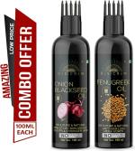 Desi Crew Onion Blackseed and Fenugreek Oil for Skin, Body and Hair Care 100 ml Each