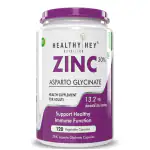 HealthyHey Nutrition Zinc Asparto Glycinate Supplement 120 Capsules