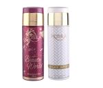 Silky White Deo Beauty World Deo 24x7 Dark Temptation Cool Hamilton Wild Spark Good Morning Body Spray || Super Saver Pack Of 2 || Diwali Gift Set || 200ml*2 Deodorant Spray - For Men & Women