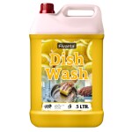 Fivanta Dishwash Liquid 5 Liter Yellow Eco-Friendly, Plant Based, Biodegradable, Non-Toxic | Removes Tough Grease & Odour