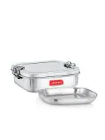 Navarasa Stainless Steel Rectangle Big Lunch Box 900 ml