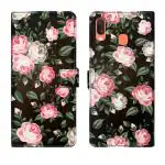 HANIRY FLIP COVER FOR Samsung A20E flip cover | SM-A202F flip cover | Black Rose