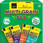 NourishVitals Assorted Multigrain Bars, 100% Natural Plant Based Protein Snacks Bar with No Added Sugar, No Preservatives, No Added Flavors, Naturally Rich in Vitamins & Minerals, 200g
