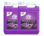 TRAYTEXT Washing machine liquid detergent top load and front load lavender Fragrance Liquid Detergent ( 5 liter ) ( pack of 2 )