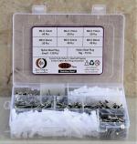 Epi-Torque Counter Sunk Slotted Minus Head Full Threaded Screws with Matching Rawl Plugs -Stainless Steel Self Tapping (Pack of 515)