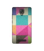 Casotec Pink Cyan Design Printed Silicon Soft TPU Back Case Cover for Panasonic Eluga I2