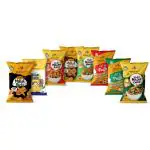 MUNCH FIT Healthy Roasted Combo of 8 Varieties of Millet Snacks | Magic Masala, Tangy Tomato, Peri Peri, Cream Onion, Chilli Garlic Pani Puri, Barbeque & Lemon Chilli Flavour | Pack of 4x50g+4x100g