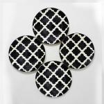 VolCraft Hand Painted Ceramic Dinner Plates/Dining Plates/Serving Plates (Set of 4, 10 Inches, Dishwasher & Microwave Safe)