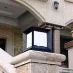 DEVICE OF DS Decor Sadan Outdoor Gate Light, Lights for Boundary Pillar Lamp Cube Shape (Pack of 1) (Black)