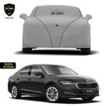 TPH Covers Grey Nomex Car Cover with Premium Piping For Skoda Octavia